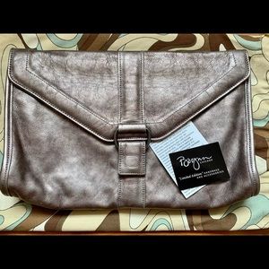 Oversized Brynn Capella Mora Calfskin Clutch